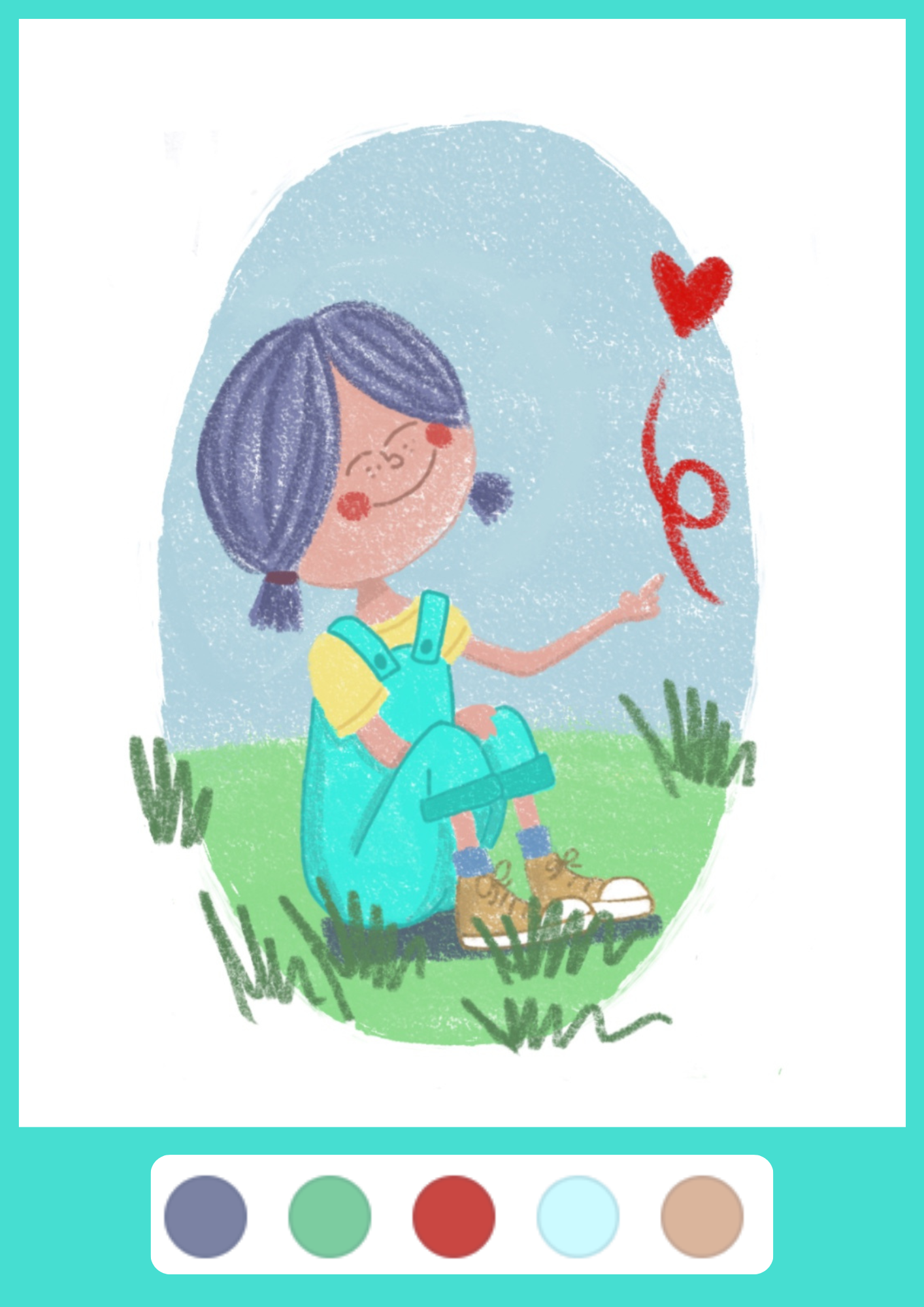 Ilustración original del portfolio de ilustración de Olvido GP.