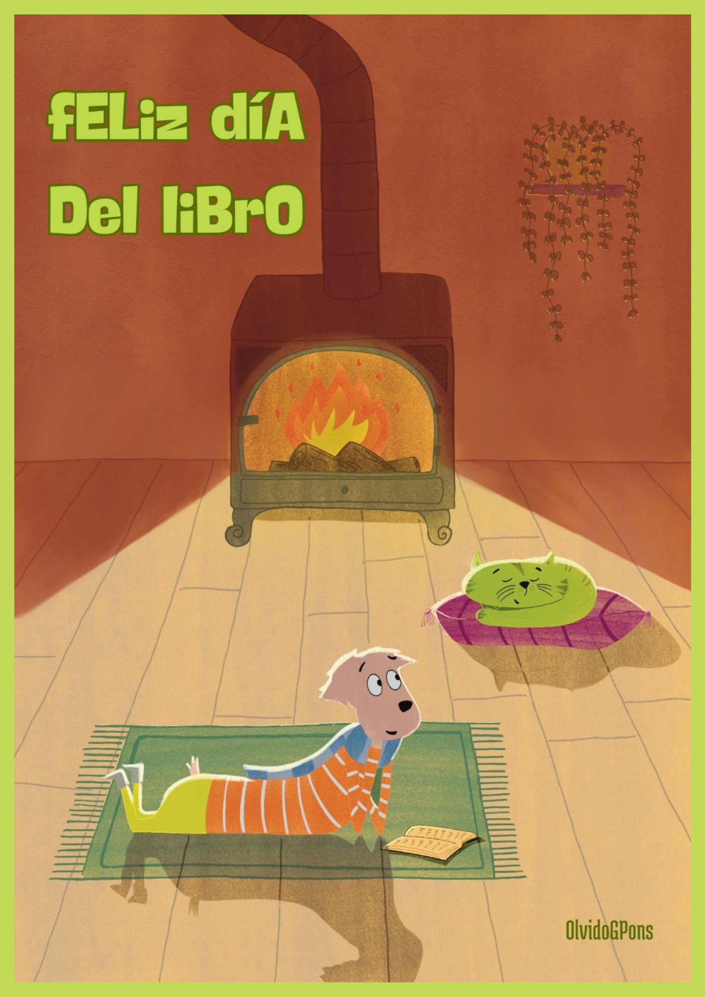 Ilustración original del portfolio de ilustración de Olvido GP.