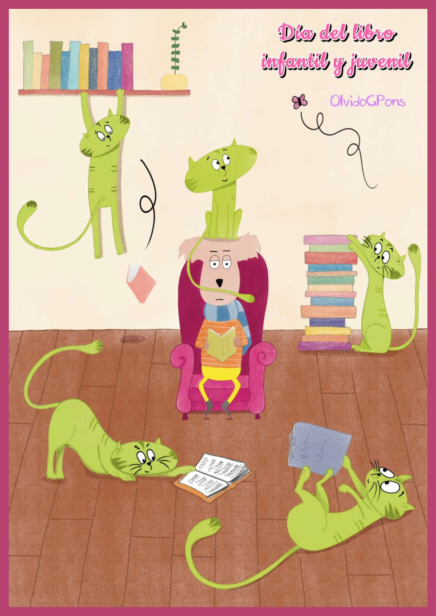 Ilustración original del portfolio de ilustración de Olvido GP.